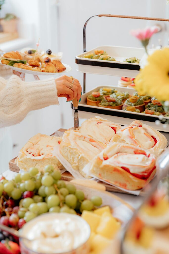 Breakfast Served on Tray in a Restaurant